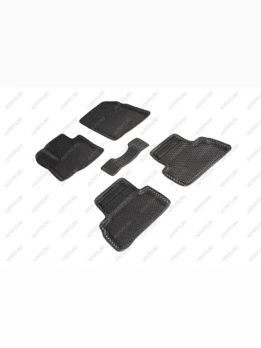 Износостойкие коврики в салон (3D EVA РОМБ полимер) Seintex (черный) Suzuki Vitara LY дорестайлинг (2015-2019)