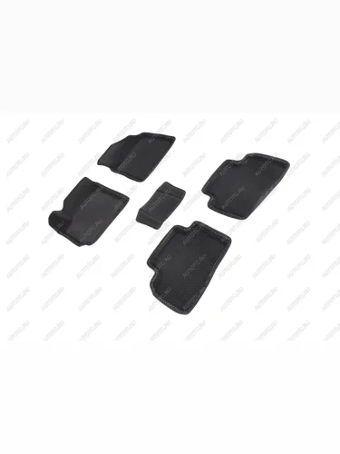 Износостойкие коврики в салон (3D EVA СОТЫ полимер) Seintex (черный) Hyundai Creta SU (2020-2022)