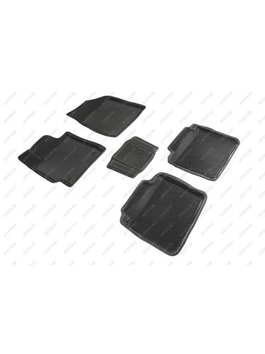 Износостойкие коврики в салон (3D EVA СОТЫ полимер) Seintex (черный) Toyota Camry XV40 рестайлинг (2009-2011)