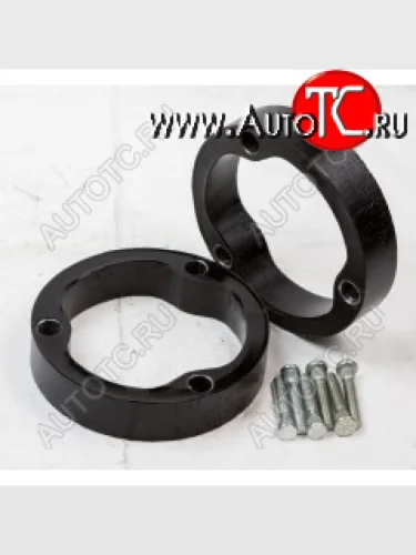 Передние проставки для увеличения клиренса (2 шт., крепеж) KLIRENSPLUS (30 мм) Nissan Primera ( 1 P10,  2 P11) (1990-2003) седан, хэтчбэк дорестайлинг, седан рестайлинг, универсал рестайлинг, хэтчбэк рестайлинг