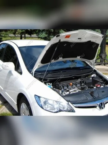 Упор капота ТехноМастер Honda Civic  FD (2005-2011) седан дорестайлинг, седан рестайлинг