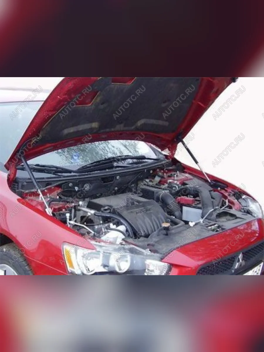Упор капота ТехноМастер Mitsubishi Lancer 10 CY хэтчбэк дорестайлинг (2007-2010)  в Керчи Республика Крым