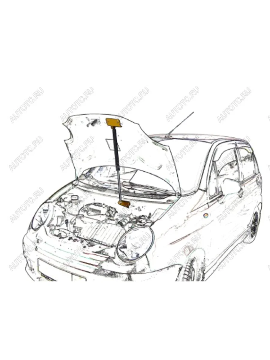 Упор капота ТехноМастер Daewoo Matiz M150 рестайлинг (2000-2016)  в Керчи Республика Крым