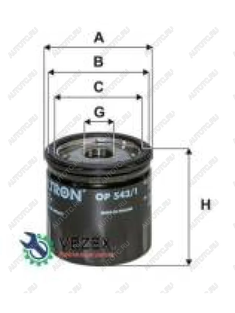 Фильтр масляный FILTRON Ford Transit цельнометаллический фургон дорестайлинг (2000-2006)  в Керчи Республика Крым