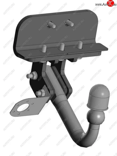 Фаркоп Bosal-Oris (стальной с порошковым покрытием, шар A (F20)) Lexus LX600  J310 (2021-2022), Toyota Land Cruiser  J300 (2021-2025)