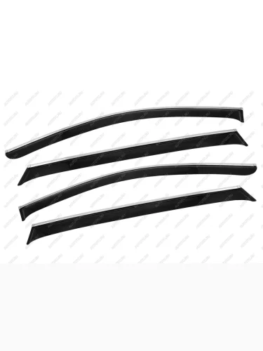 Дефлекторы окон Chromex (с хромированным молдингом) Chery Tiggo 4 - Tiggo 4 Pro