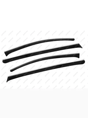 Дефлекторы окон Chromex (с хромированным молдингом) KIA Sportage  3 SL (2010-2016) дорестайлинг, рестайлинг