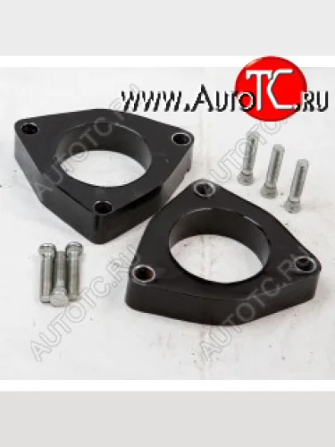 Передние проставки для увеличения клиренса (2 шт., крепёж) KLIRENSPLUS (30 мм) KIA Ceed 1 ED рестайлинг, хэтчбэк 5 дв. (2010-2012)