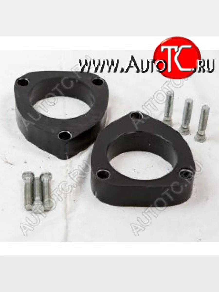 Передние проставки для увеличения клиренса (2 шт., крепёж) KLIRENSPLUS  FAW V5, Vita, Great Wall MK Cross, Toyota bB, Echo, Funcargo, IQ, Platz, Porte, Probox, Raum, Scion xA, Sienta, Succeed, Vios, Vitz, WILL, WiLL Cypha, Yaris, Yaris Verso (30 мм)  с доставкой в г. Керчь