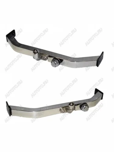 Фаркоп (торцевой на двух болтах)(балка открытая с накладкой) Baltex (сталь нержавеющая, шар F (C, F30)) Jeep Grand Cherokee WK2 1-ый рестайлинг (2013-2018)