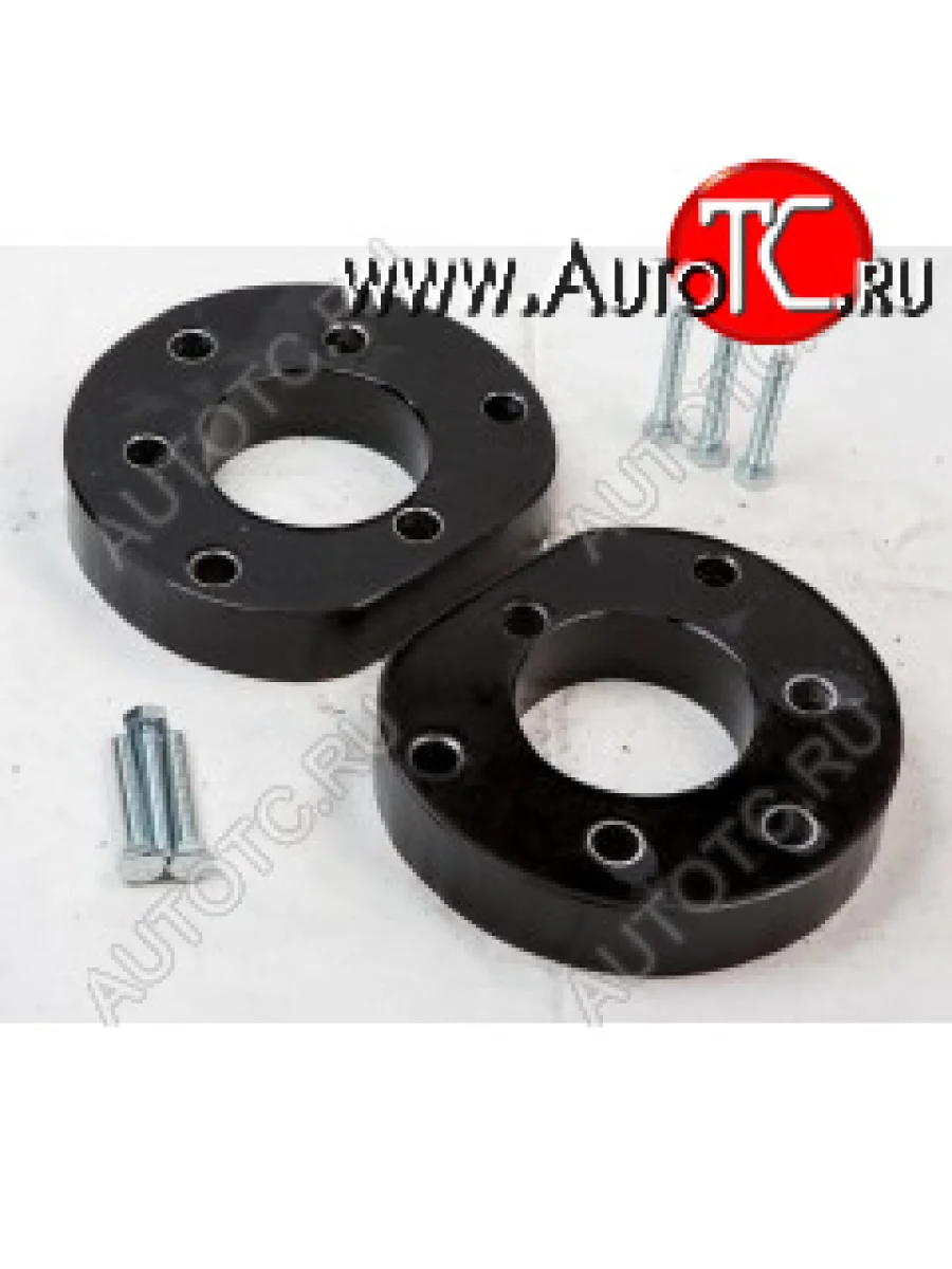 Передние проставки для увеличения клиренса (2 шт., крепёж) KLIRENSPLUS  Ford Malibu, Jaguar E-Pace, Land Rover Discovery Sport, Freelander, Volvo S80, V60, V70, XC60, XC70 (30 мм)  с доставкой в г. Керчь