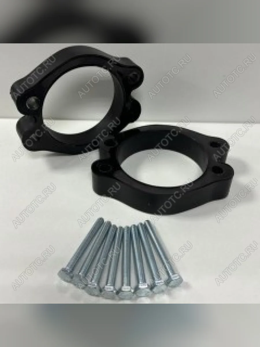 Передние проставки для увеличения клиренса (2 шт., крепёж) KLIRENSPLUS Buick Envision рестайлинг (2017-2020) (40 мм)  в Перми Пермском крае