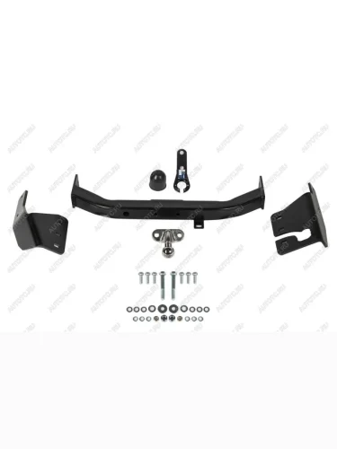 Фаркоп (с нержавеющей накладкой)(кроме TRD)(фланцевое крепление шара) Atlas (стальной с порошковым покрытием, шар F (C, F30)) Toyota Fortuner AN160 дорестайлинг (2015-2020)