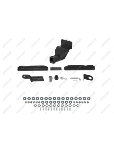 Фаркоп (съемное крепление шара под американский квадрат) Atlas (стальной с порошковым покрытием, шар Е) ГАЗ Соболь 2217 Бизнес автобус 2-ой рестайлинг автобус (2010-2025)