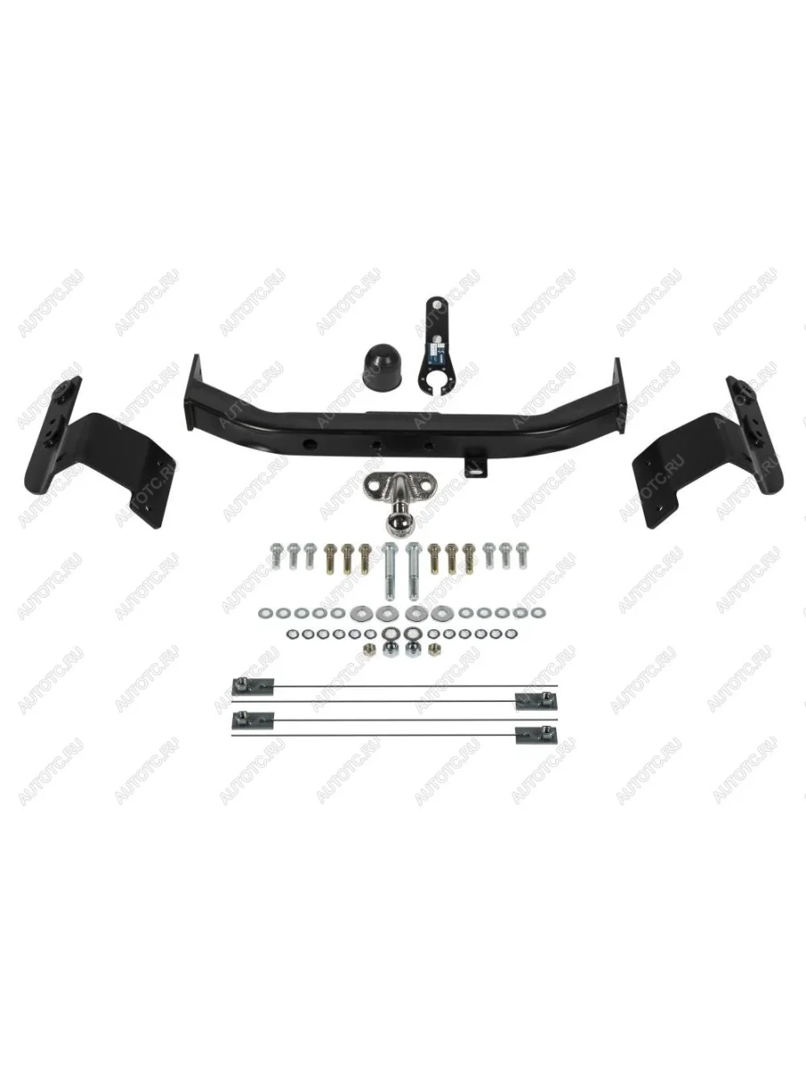 Фаркоп (Executive, TRD)(фланцевое крепление шара) Atlas Toyota Land Cruiser 200 1-ый рестайлинг (2012-2015) (стальной с порошковым покрытием, шар F (C, F30))  в Самаре Самарской области