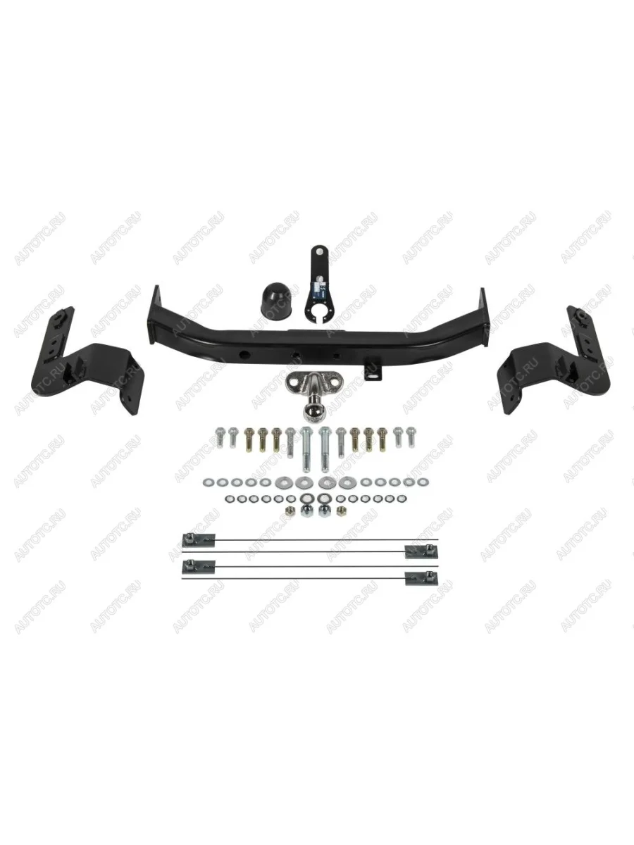 Фаркоп (кроме Executive, TRD)(фланцевое крепление шара) Atlas Toyota Land Cruiser 200 2-ой рестайлинг (2015-2021) (стальной с порошковым покрытием, шар F (C, F30))  в Самаре Самарской области