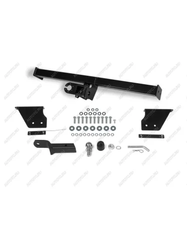 Фаркоп (съемное крепление шара под американский квадрат) Atlas (стальной с порошковым покрытием, шар Е) Nissan Qashqai 1 J10 дорестайлинг (2007-2010)