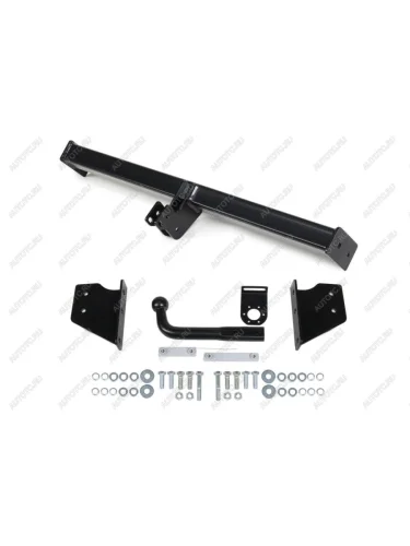 Фаркоп (крепление шара на двух болтах) Atlas (стальной с порошковым покрытием, шар A (F20)) Nissan Qashqai 1 J10 дорестайлинг (2007-2010)