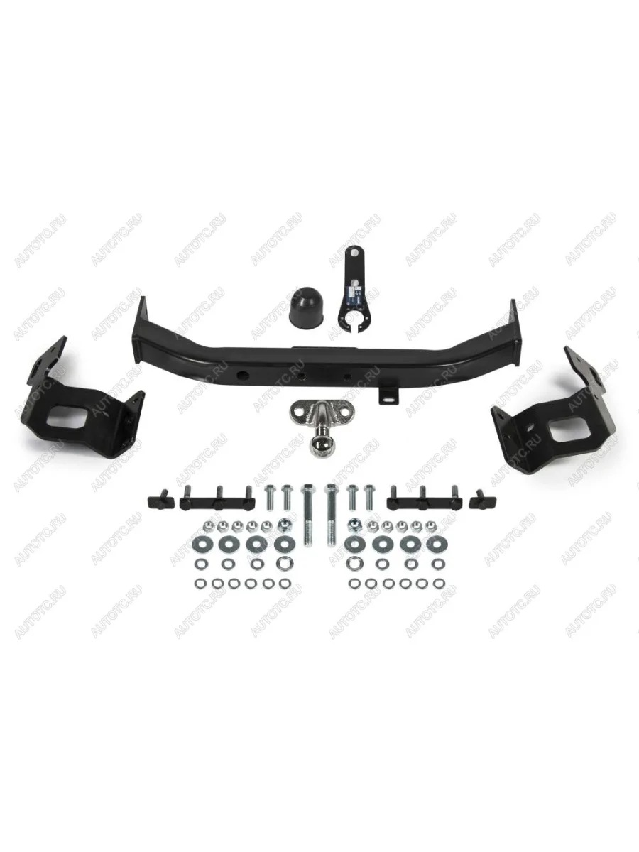 Фаркоп (фланцевое крепление шара) Atlas Mitsubishi Pajero Sport PB дорестайлинг (2008-2013) (стальной с порошковым покрытием, шар F (C, F30))  в Воронеже Воронежской области