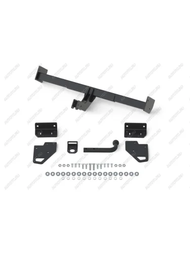 Фаркоп (крепление шара на двух болтах) Atlas (стальной с порошковым покрытием, шар A (F20)) Mitsubishi Pajero 4 V90 2-ой рестайлинг (2014-2020)