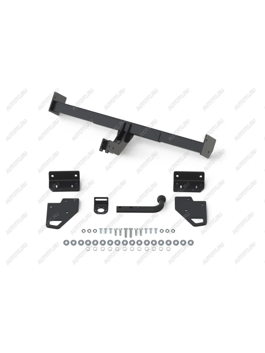 Фаркоп (крепление шара на двух болтах) Atlas Mitsubishi Pajero 4 V90 2-ой рестайлинг (2014-2020) (стальной с порошковым покрытием, шар A (F20))  в Перми Пермском крае