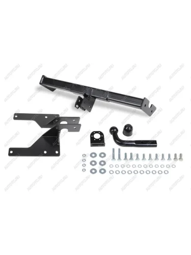 Фаркоп (крепление шара на двух болтах) Atlas (стальной с порошковым покрытием, шар A (F20)) Toyota Corolla E140 седан дорестайлинг (2007-2010)