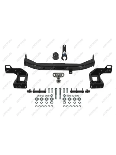 Фаркоп (фланцевое крепление шара) Atlas (стальной с порошковым покрытием, шар F (C, F30)) Mitsubishi Pajero Sport QF рестайлинг (2019-2022)