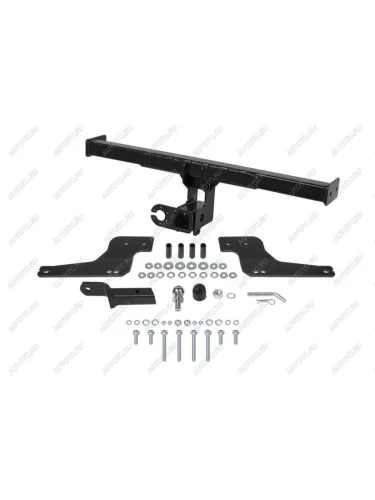 Фаркоп (съемное крепление шара под американский квадрат) Atlas (стальной с порошковым покрытием, шар Е) Renault Duster HS рестайлинг (2015-2021)