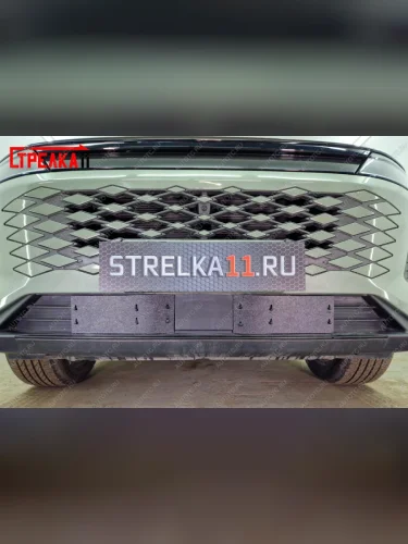 Зимняя защита на стяжке (низ 2 части) Стрелка11 (черная) EXEED RX (2022-2025)