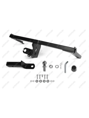 Фаркоп (съемное крепление шара под американский квадрат) Atlas (стальной с порошковым покрытием, шар Е) Лада ВАЗ Веста Кросс SW 2181 универсал дорестайлинг (2017-2023)