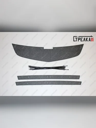 Зимняя защита на стяжке (верх) Стрелка11 (черная) Chevrolet Cruze J308 универсал рестайлинг (2012-2015)