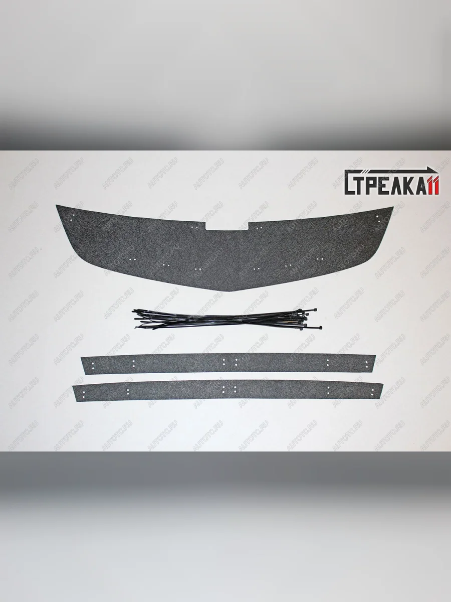 Зимняя защита на стяжке (верх) Стрелка11 Chevrolet Cruze J308 универсал рестайлинг (2012-2015) (черная)  в Керчи Республика Крым