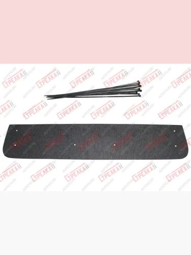 Зимняя защита на стяжке (низ) Стрелка11 (черная) KIA Rio 4 FB дорестайлинг седан (2016-2020)