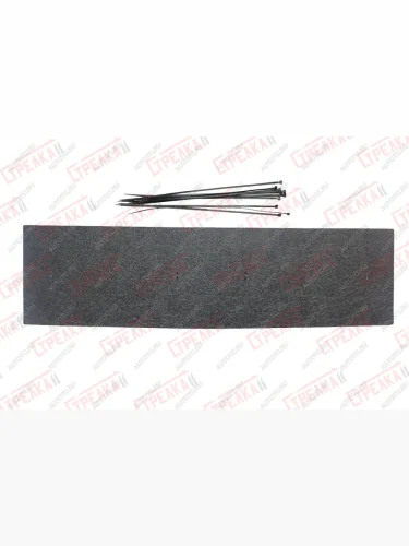 Зимняя защита на стяжке (середина) Стрелка11 (черная) KIA Rio X-line (2017-2021)