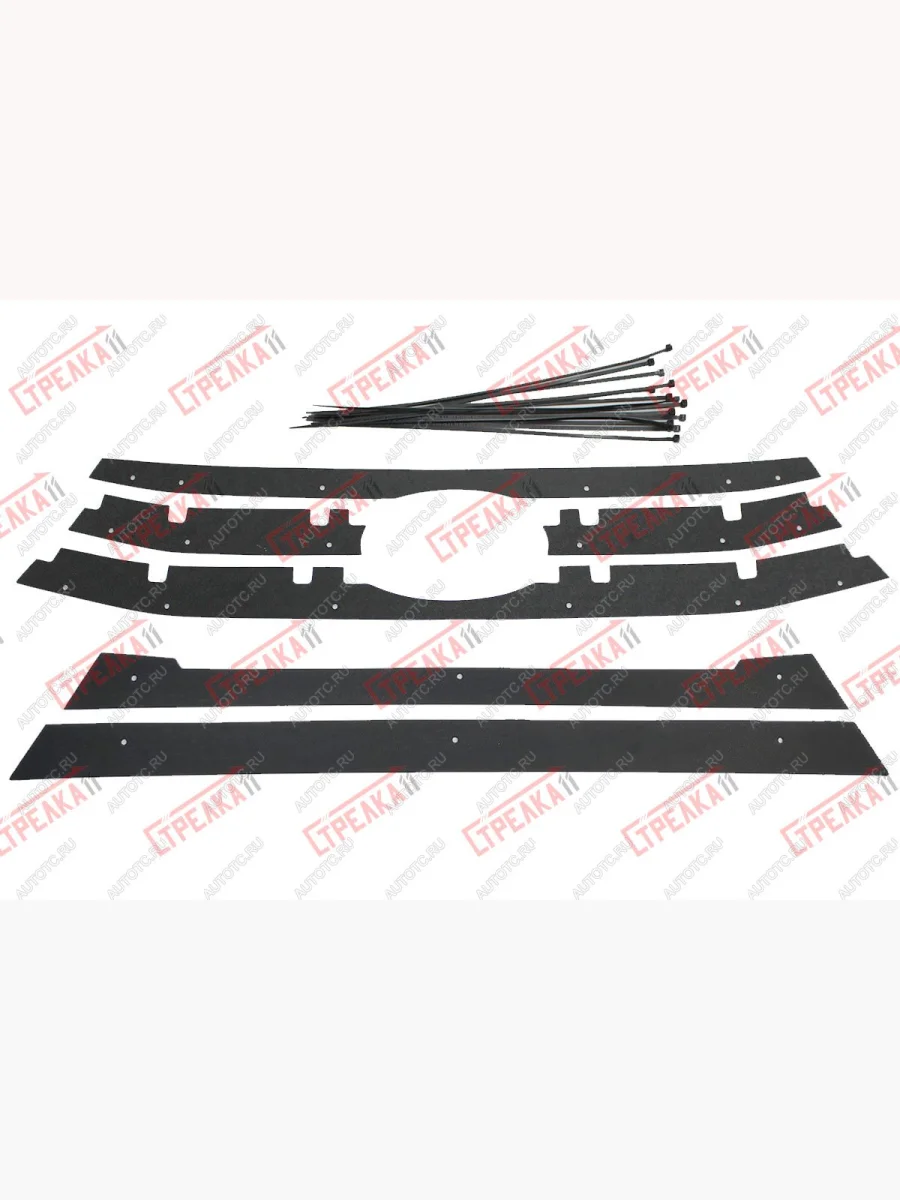 Зимняя защита на стяжке (верх 3 части) Стрелка11 Лада ВАЗ XRAY (2016-2022) (черная)  в Керчи Республика Крым