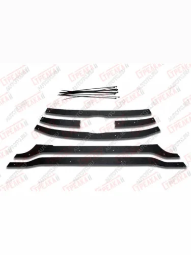 Зимняя защита на стяжке (низ 2 части) Стрелка11 (черная) Лада ВАЗ XRAY (2016-2022)