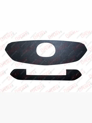 Зимняя защита на стяжке (верх) Стрелка11 (черная) Mazda CX-5 KF (2016-2025)