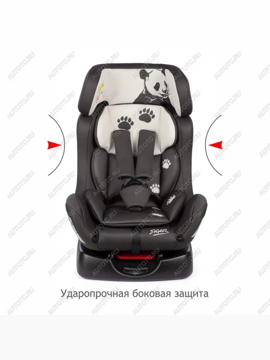 Автокресло детское 0-25кг (0+/I-II, 0-7лет) Диона SIGER Datsun 240Z (1969-1973) (серо-бежевое панда)  в Керчи Республика Крым