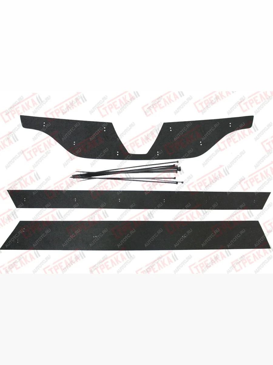 Копируемое: Зимняя защита на стяжке (Privilege, Luxe Privilege)(низ) Стрелка11 Renault Logan 2 дорестайлинг (2014-2018) (черная)  в Керчи Республика Крым