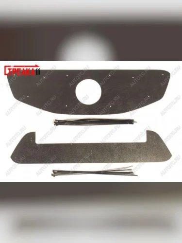 Зимняя защита на стяжке (низ)(Корейская сборка) Стрелка11 (черная) SSANGYONG Actyon дорестайлинг (2010-2013)