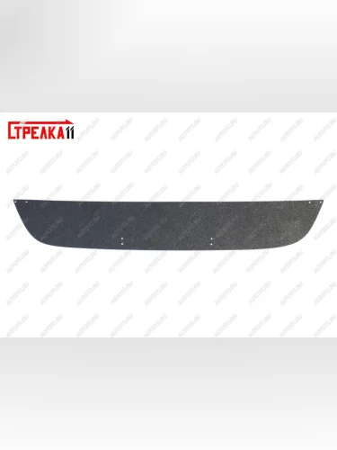 Зимняя защита на стяжке (низ) Стрелка11 (черная) SSANGYONG Kyron дорестайлинг (2005-2007)