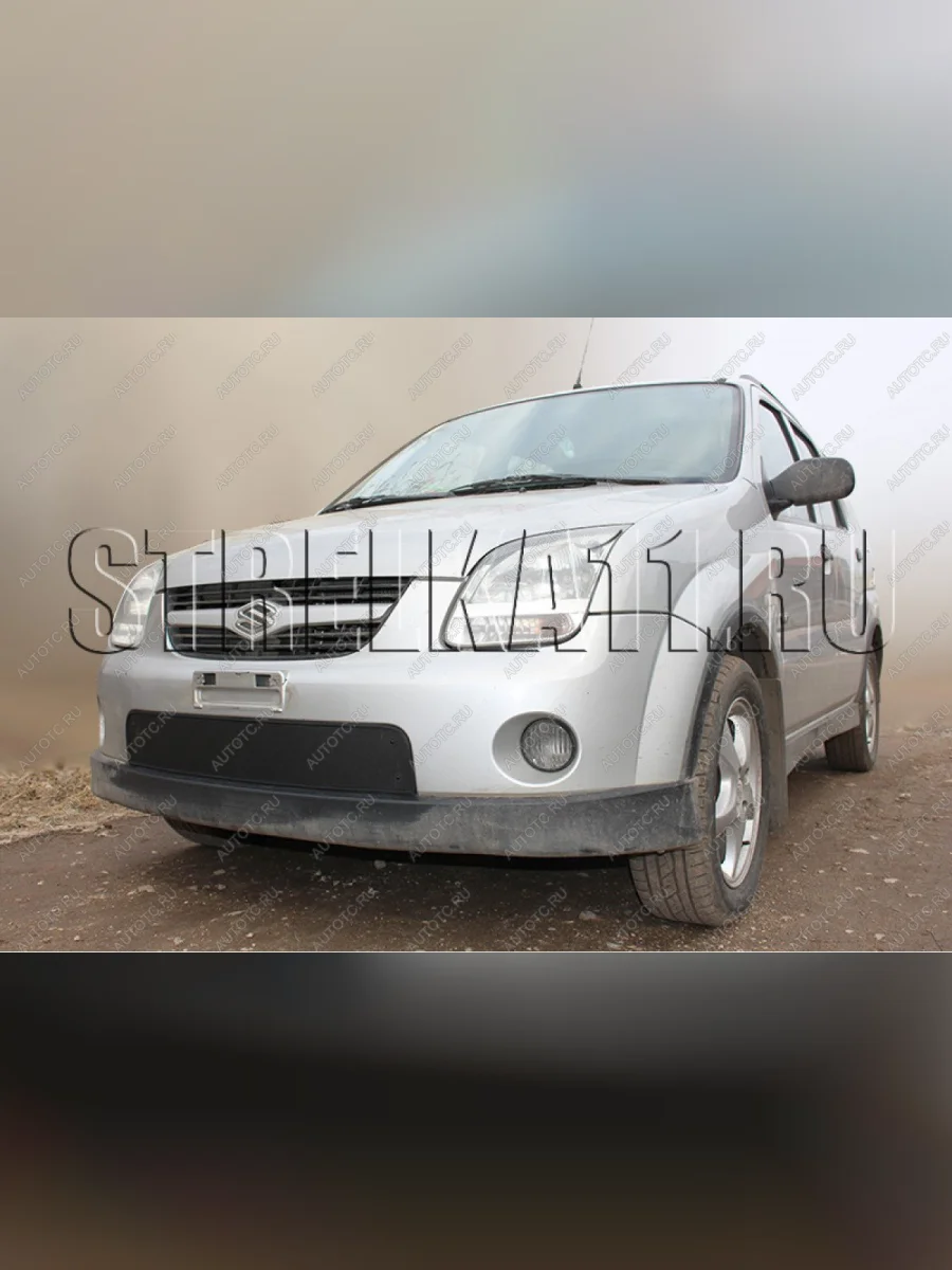 Зимняя защита на стяжке (низ) Стрелка11 Suzuki Ignis (2003-2008) (черная)  в Керчи Республика Крым