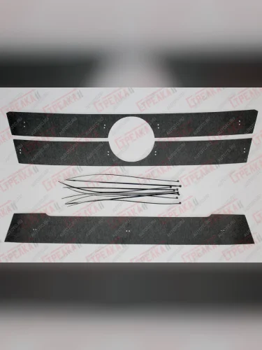 Зимняя защита на стяжке (низ) Стрелка11 (черная) Volkswagen Polo Mk6 лифтбек (2020-2022)