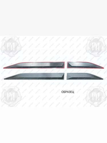 Молдинги на двери Русская Артель (глянец под покраску) Ford Focus 2 хэтчбэк 3 дв. рестайлинг (2007-2011)