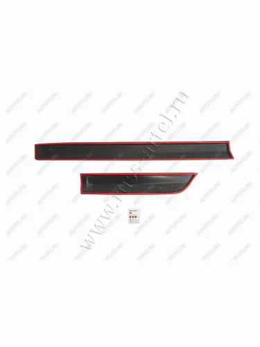 Молдинги на двери Русская Артель (глянец под покраску) Hyundai Solaris HCR седан рестайлинг (2020-2022)