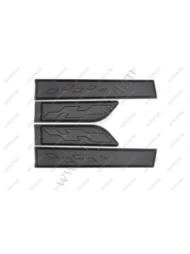 Молдинги на двери Русская Артель (шагрень) Renault Sandero Stepway  2 (2014-2018) дорестайлинг