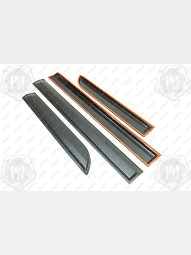 Молдинги на двери Русская Артель (шагрень) Volkswagen Polo  Mk5 6R,6C,61 (2009-2015) седан дорестайлинг, хэтчбек 5 дв. дорестайлинг