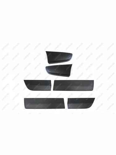 Молдинги на двери и задние крылья Русская Артель (шагрень) Mitsubishi L200  5 KK,KL (2015-2019) дорестайлинг