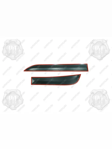 Молдинги на двери Русская Артель (глянец под покраску) Nissan Terrano  D10 (2013-2016) дорестайлинг