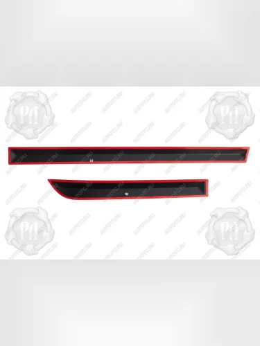 Молдинги на двери (узкие) Русская Артель (глянец под покраску) Renault Duster  HM (2021-2024) рестайлинг